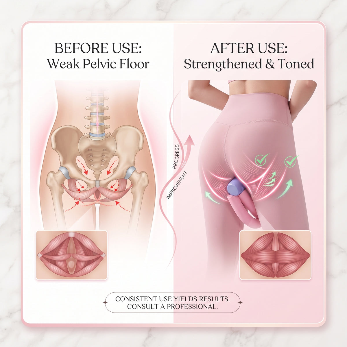 Pelvic Floor & Thigh Trainer – Postpartum Recovery, Body Shaping & Hip Training