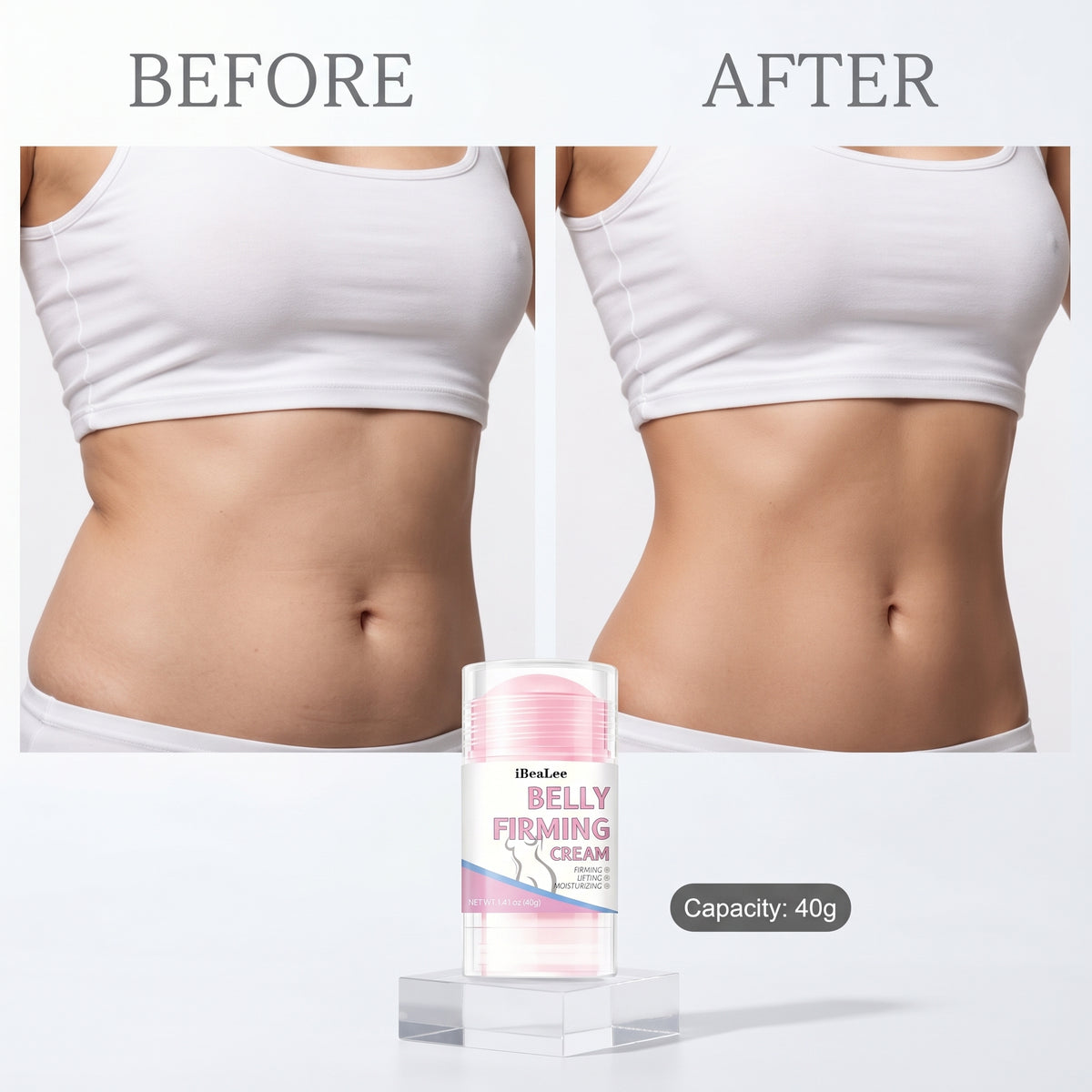Belly Firming Cream Stick – Caffeine, Shea Butter, Jojoba Oil & Hyaluronic Acid | Lift, Tighten & Moisturise