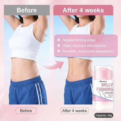 Belly Firming Cream Stick – Caffeine, Shea Butter, Jojoba Oil & Hyaluronic Acid | Lift, Tighten & Moisturise