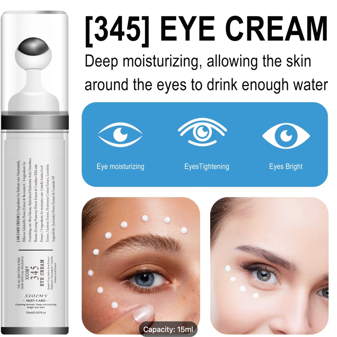 345 Eye Intensive Moisturizing & Firming Cream 15ml