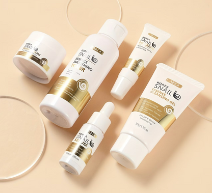 LAIKOU Korea Snail Skincare Set – 5 Piece Smoothing Care Set