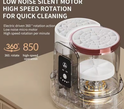 Fully Automatic Makeup Brush Cleaner – Electric Deep Clean & Quick-Dry All-in-One Machine