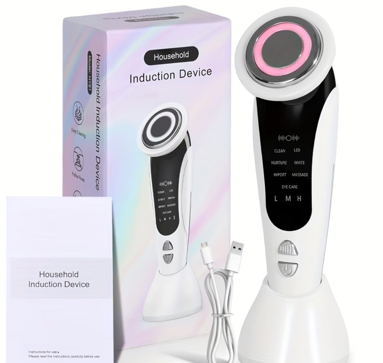 Handheld Facial Lifting & V-Face Beauty Device – LED Light Therapy, Neck & Eye Massager