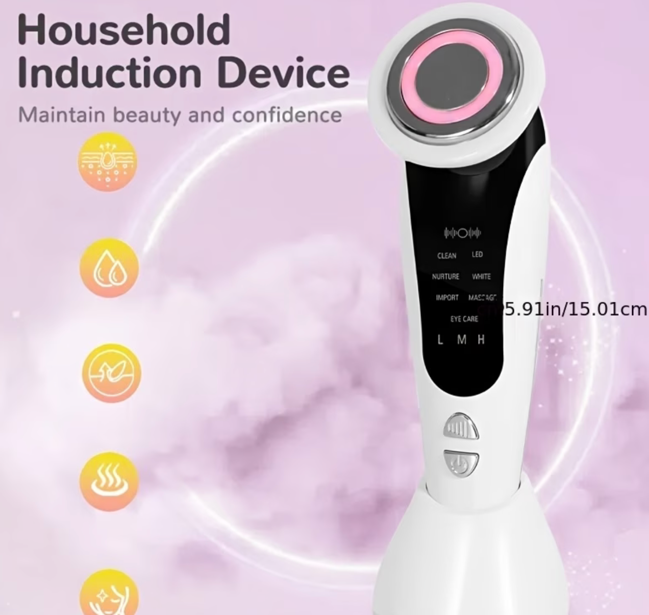 Handheld Facial Lifting & V-Face Beauty Device – LED Light Therapy, Neck & Eye Massager