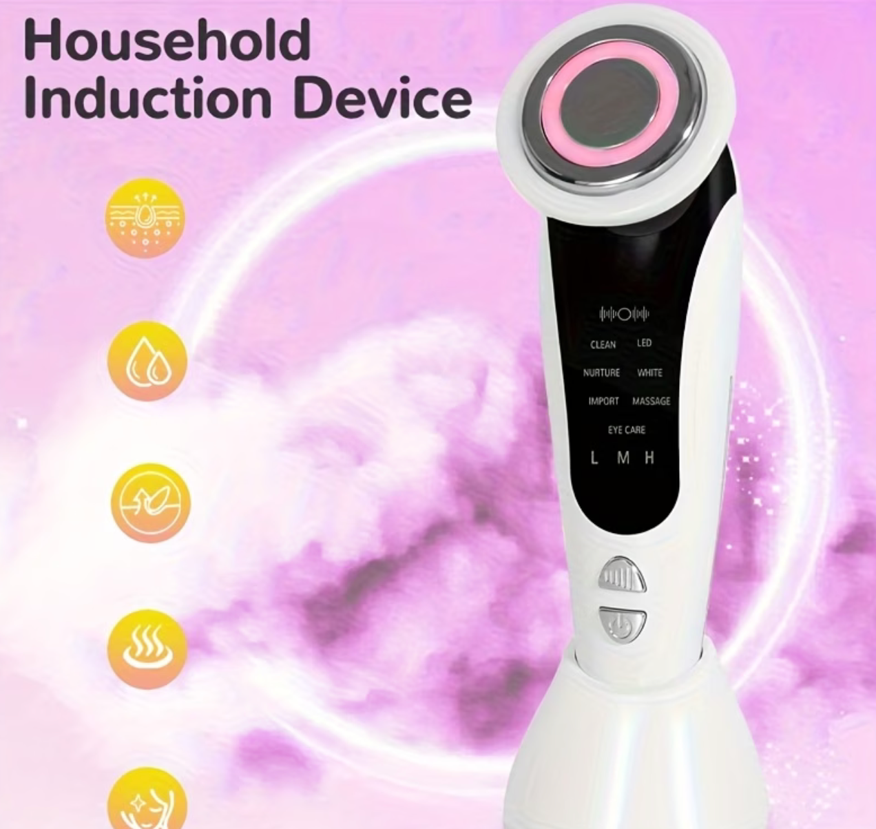 Handheld Facial Lifting & V-Face Beauty Device – LED Light Therapy, Neck & Eye Massager