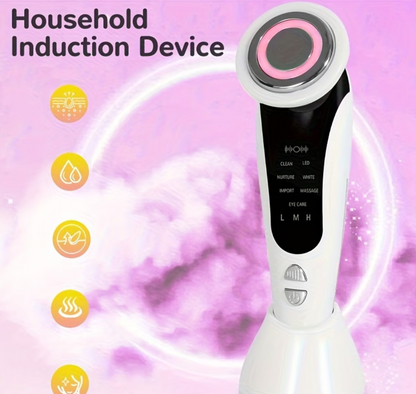Handheld Facial Lifting & V-Face Beauty Device – LED Light Therapy, Neck & Eye Massager