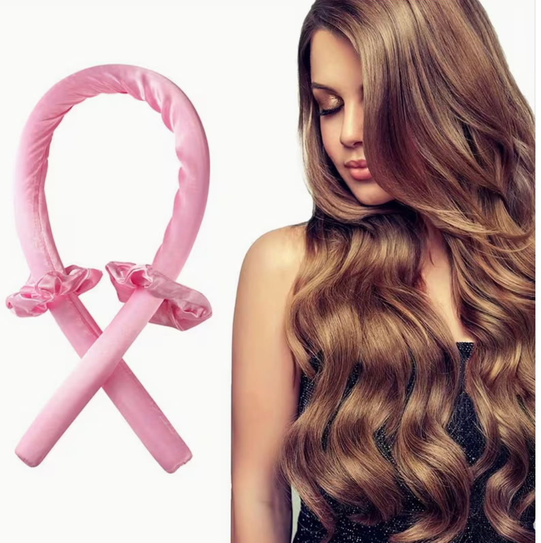 No-Heat Curling Headband Set – Overnight Heatless Curler for Long Hair (3pcs)